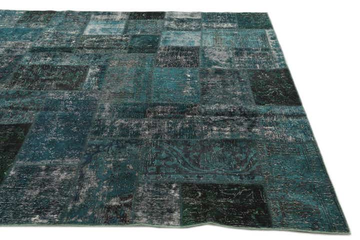 8' 1 x 10' Hand Knotted Ultra Vintage Persian Wool Rug