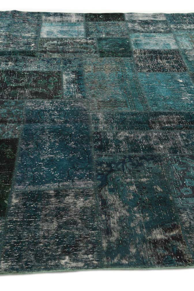 8' 1 x 10' Hand Knotted Ultra Vintage Persian Wool Rug