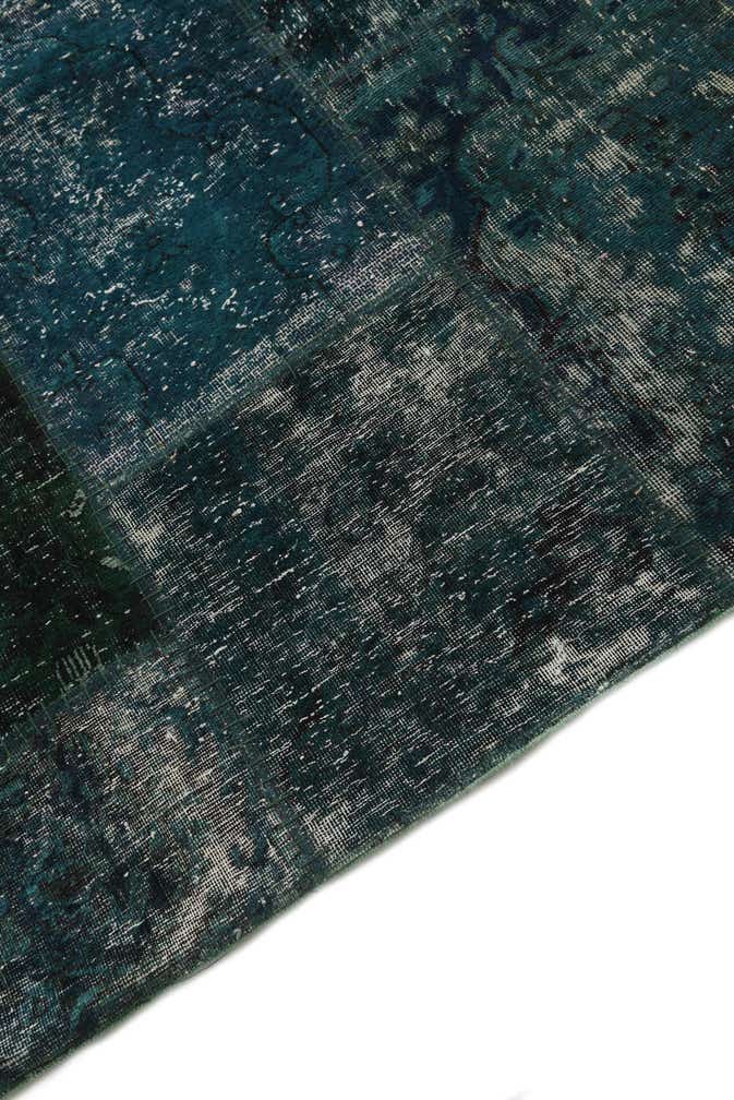 8' 1 x 10' Hand Knotted Ultra Vintage Persian Wool Rug