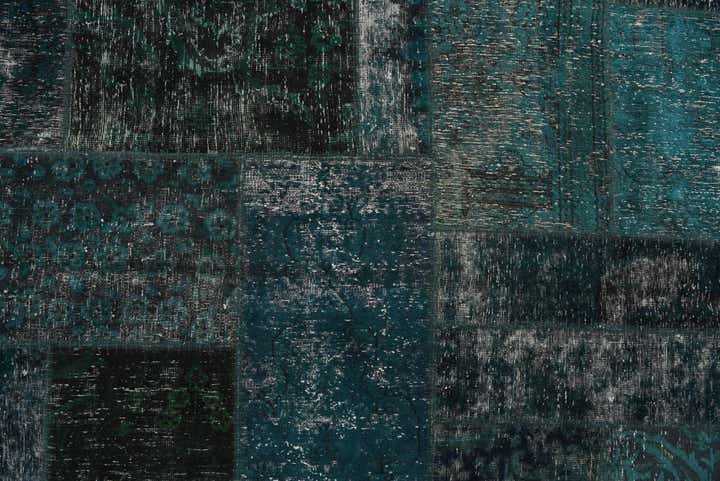 8' 1 x 10' Hand Knotted Ultra Vintage Persian Wool Rug