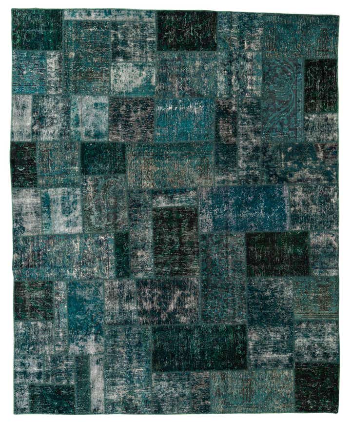 8' 1 x 10' Hand Knotted Ultra Vintage Persian Wool Rug