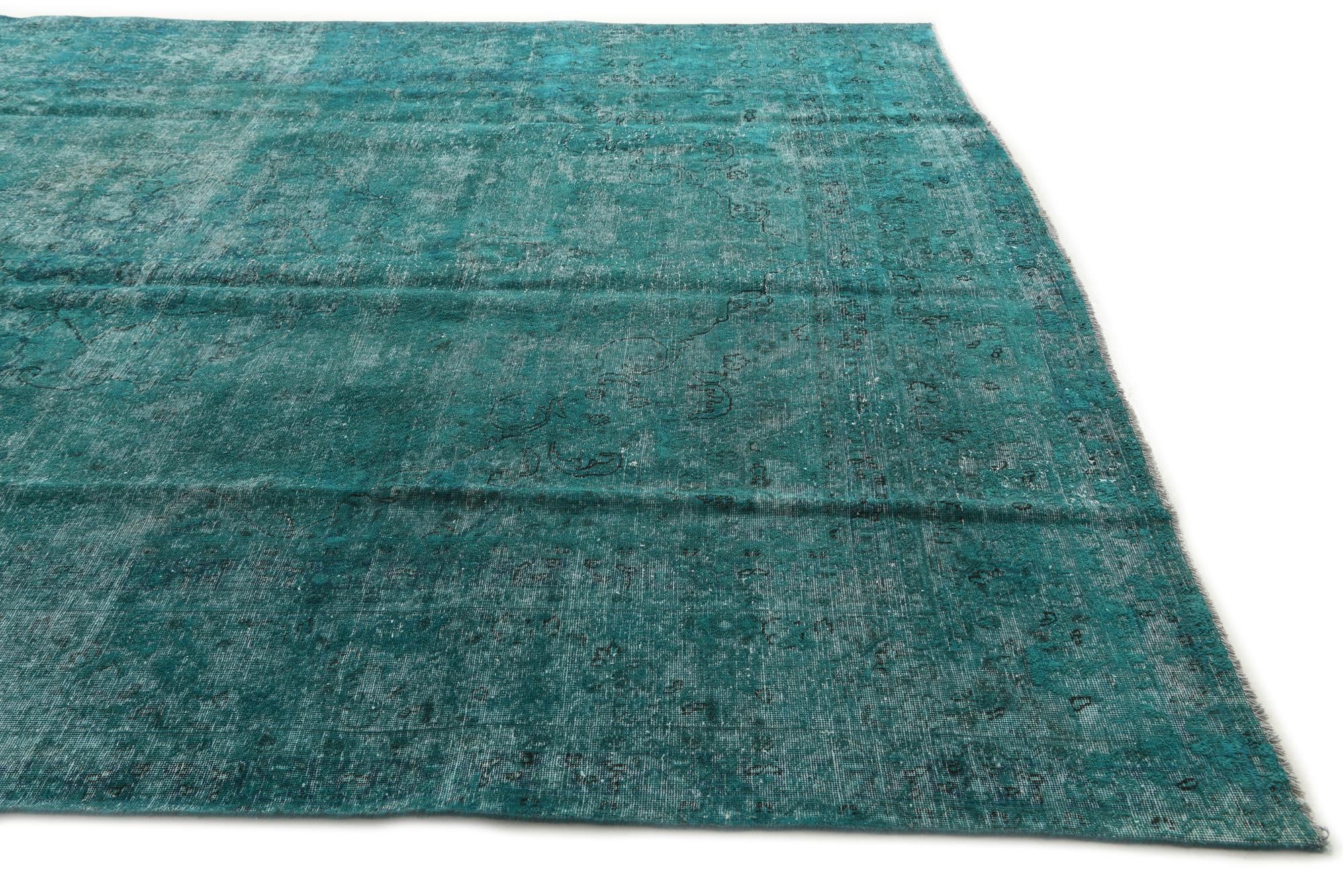 9' 3 x 12' 6 Hand Knotted Ultra Vintage Persian Wool Rug