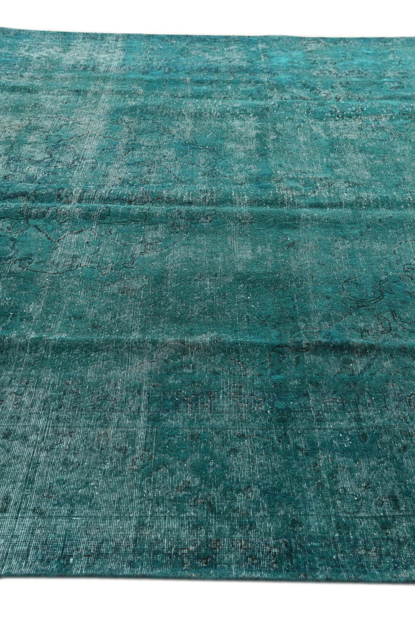 9' 3 x 12' 6 Hand Knotted Ultra Vintage Persian Wool Rug