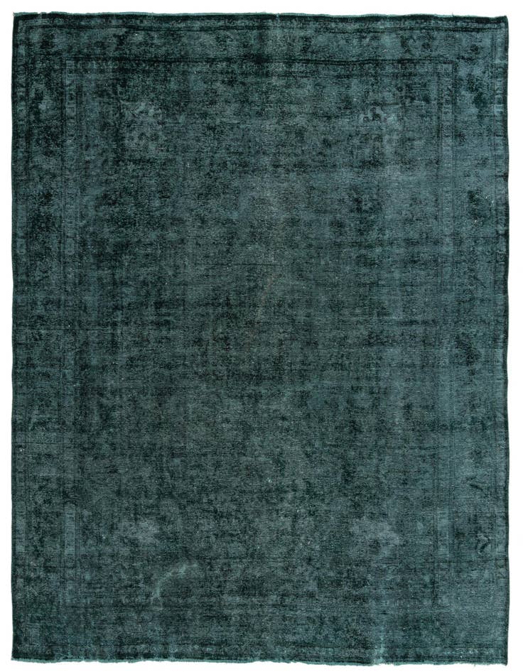 Detail image of 9' 6 x 13' Hand Knotted Ultra Vintage Persian Wool Rug