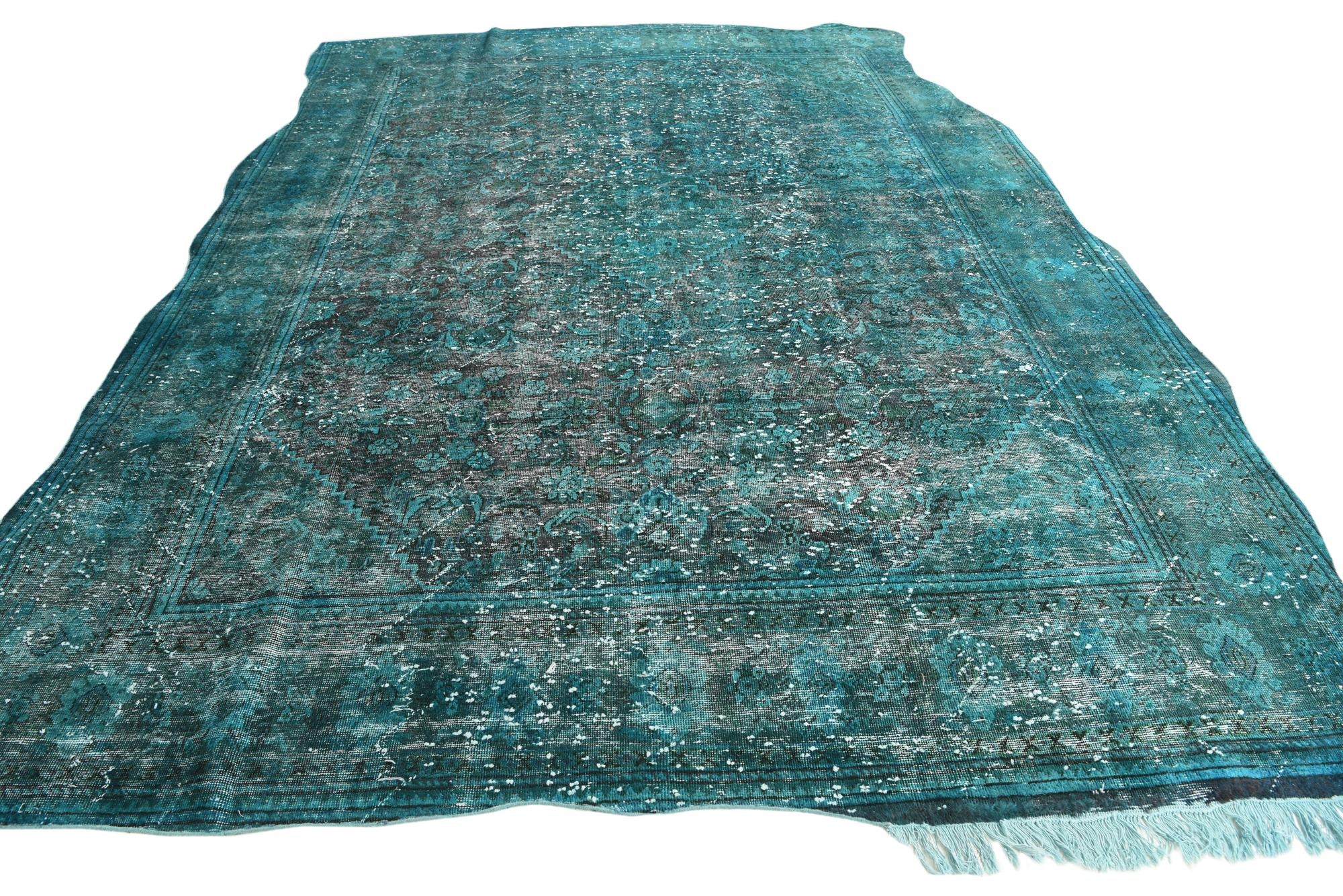 9' 4 x 13' Hand Knotted Ultra Vintage Persian Wool Rug