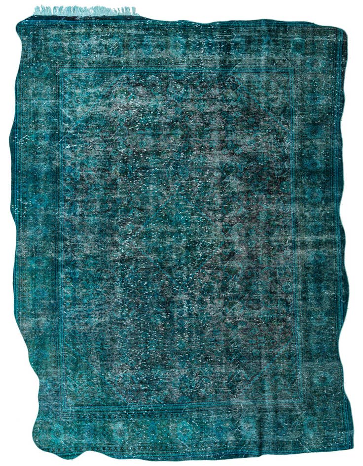 Detail image of 9' 4 x 13' Hand Knotted Ultra Vintage Persian Wool Rug