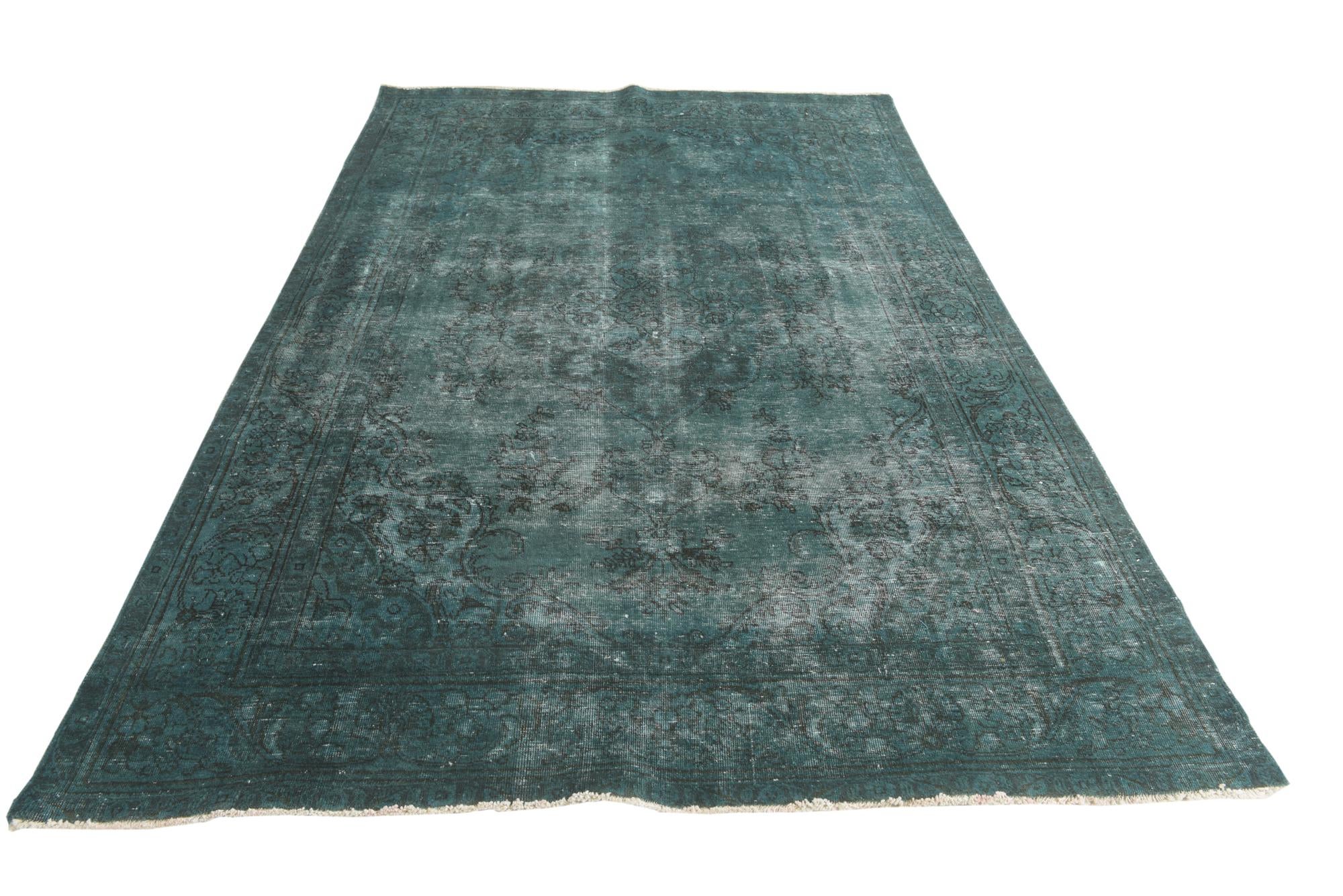 6' 6 x 10' Hand Knotted Ultra Vintage Persian Wool Rug