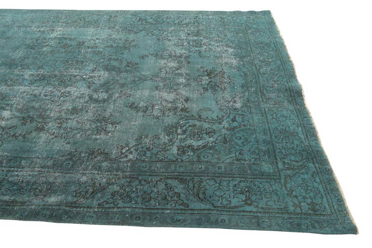 Detail image of 6' 6 x 10' Hand Knotted Ultra Vintage Persian Wool Rug