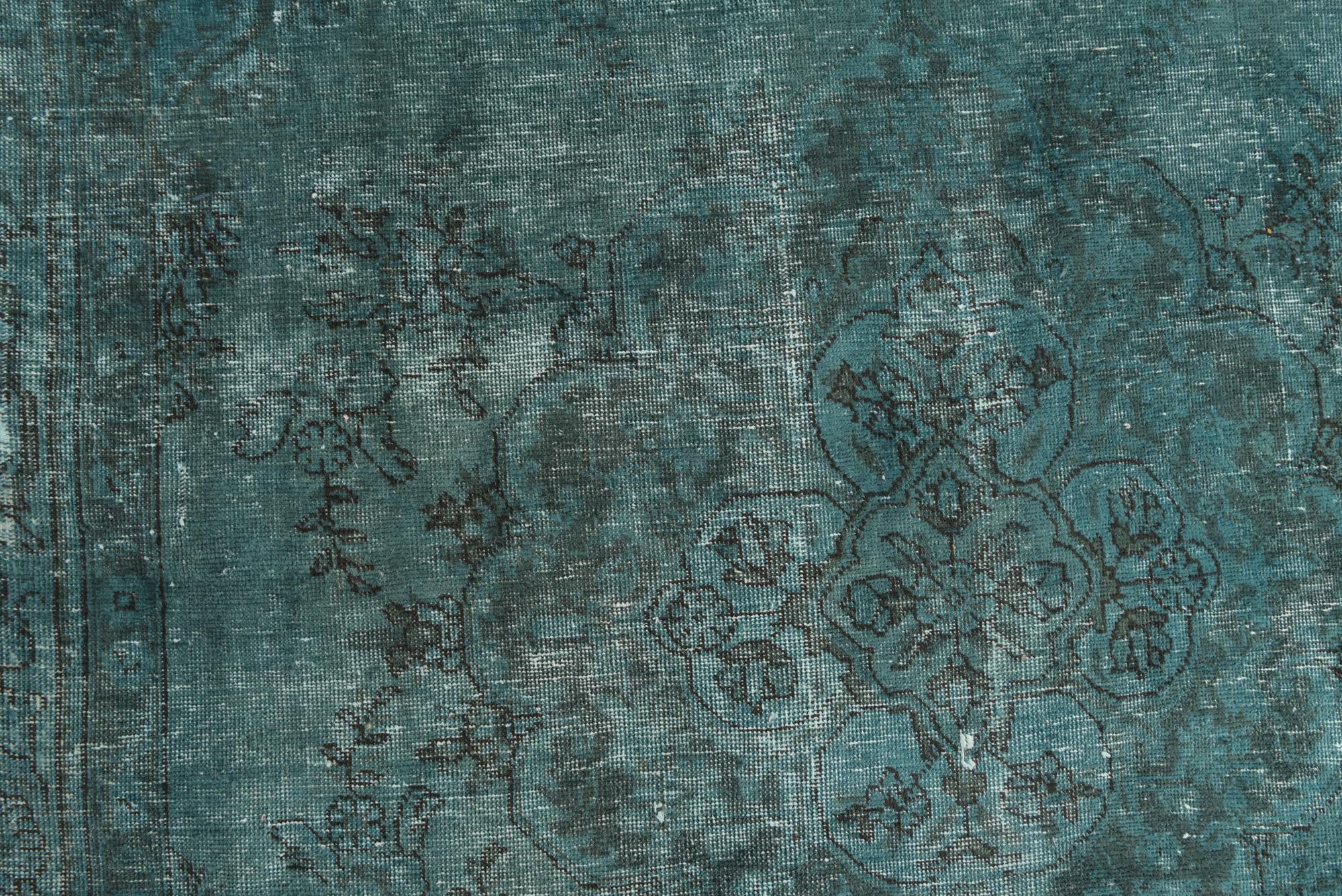 6' 6 x 10' Hand Knotted Ultra Vintage Persian Wool Rug