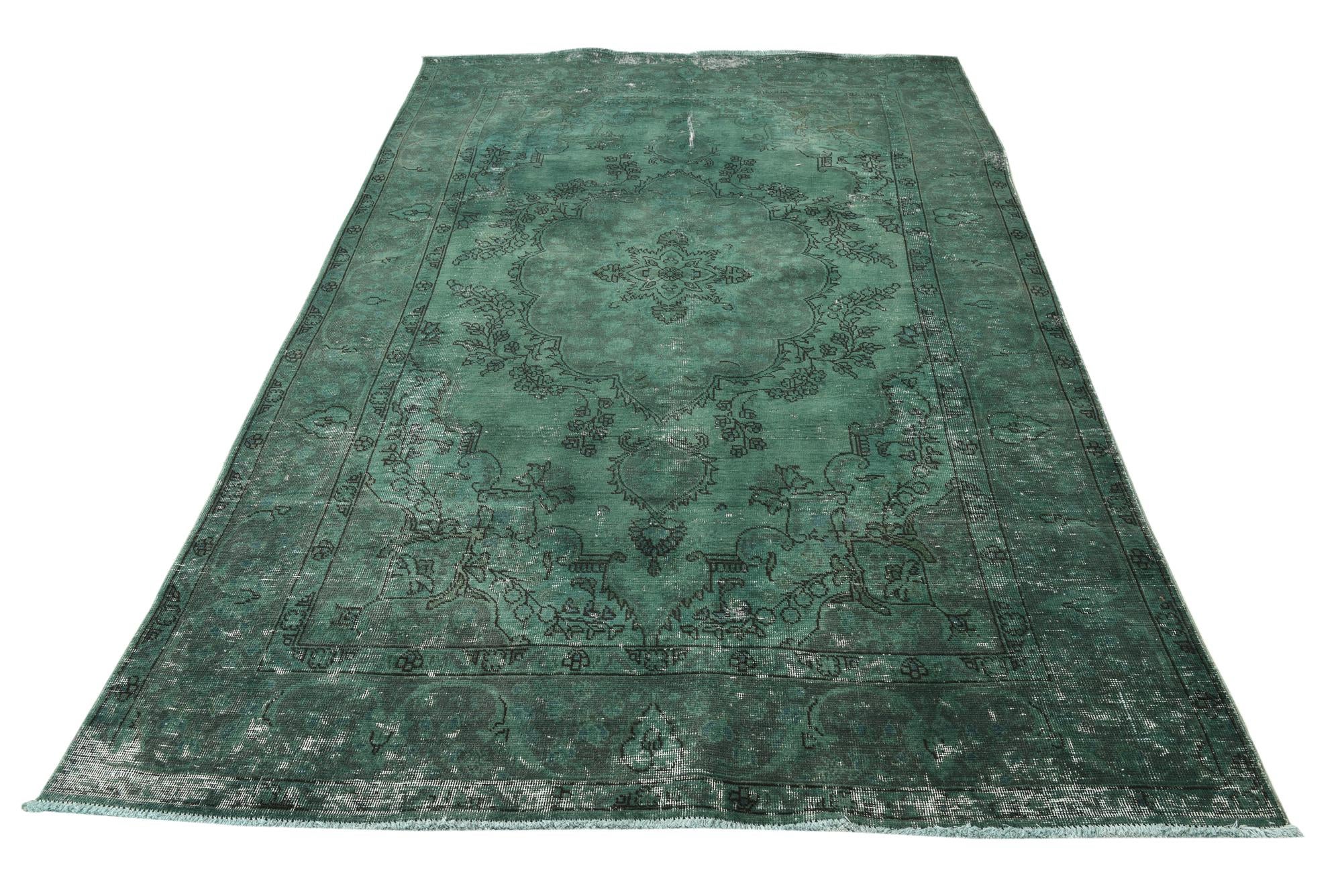 6' 1 x 9' 10 Hand Knotted Ultra Vintage Persian Wool Rug