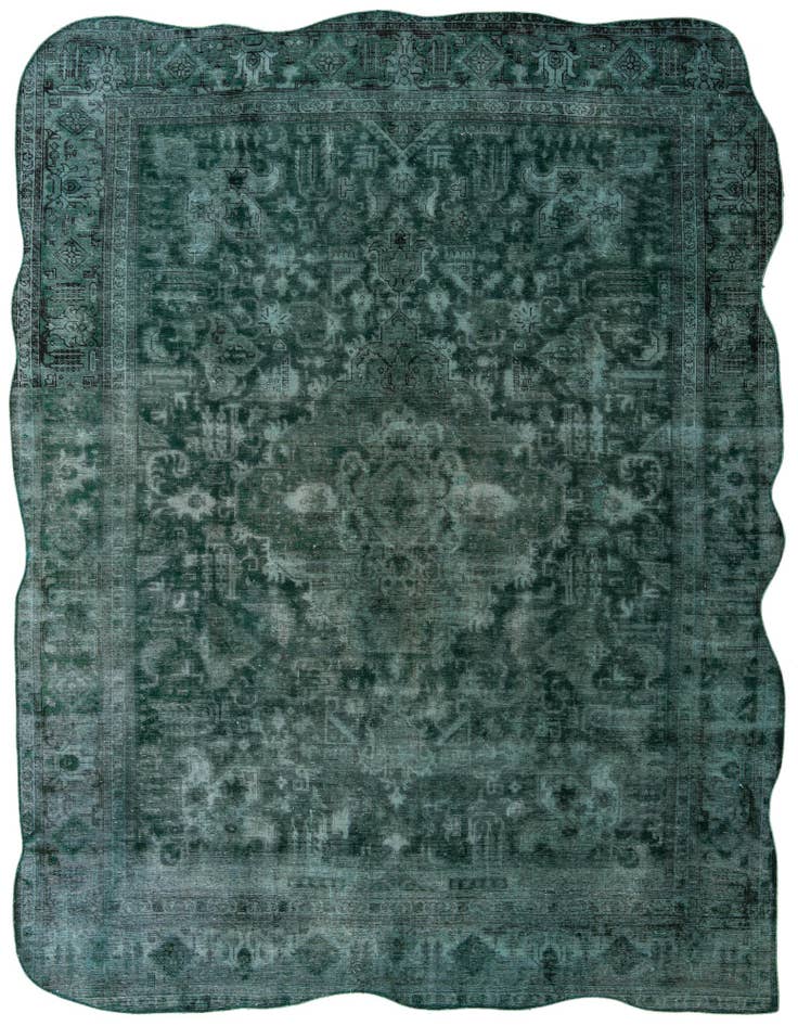 Detail image of 10' x 13' Hand Knotted Ultra Vintage Persian Wool Rug