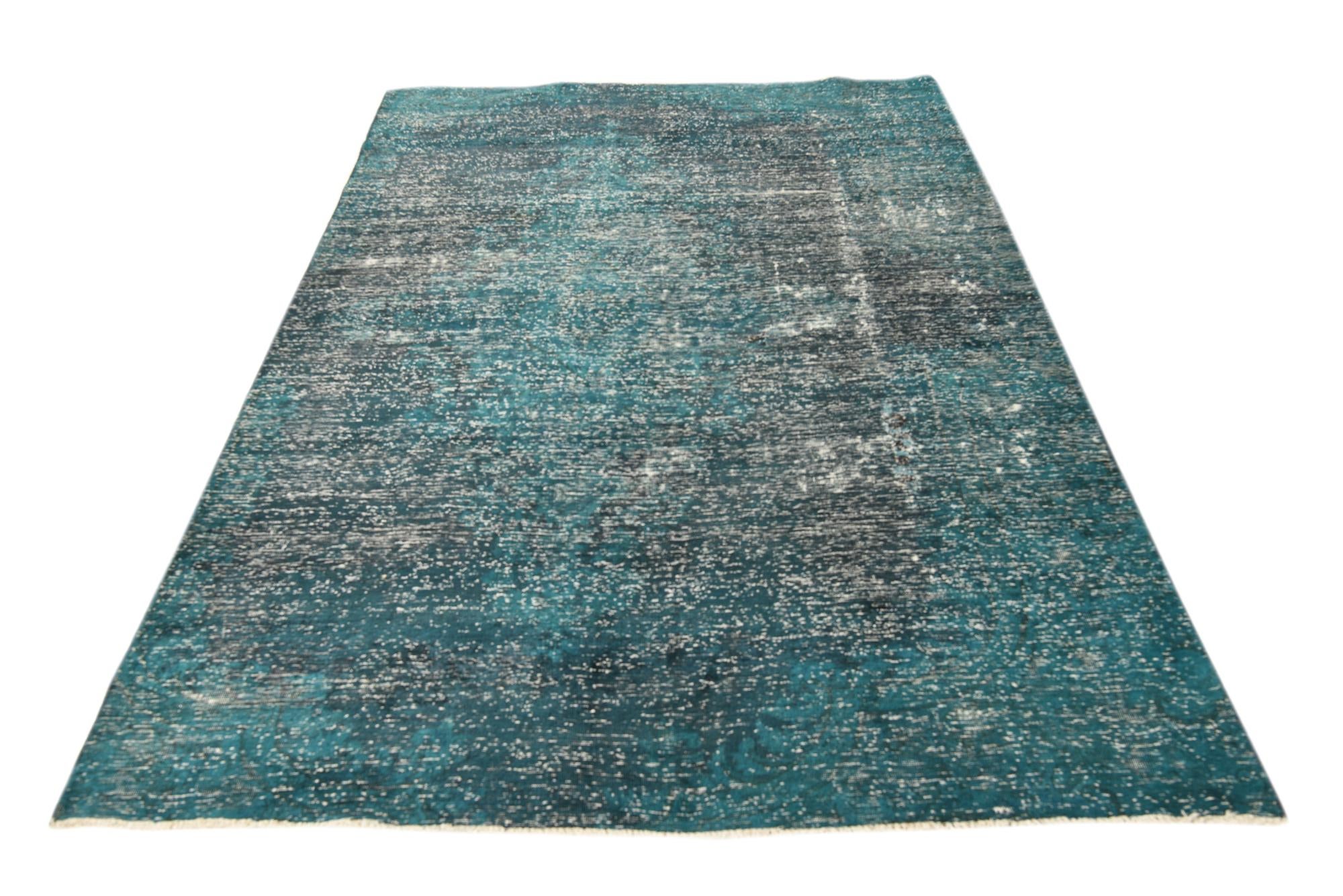 4' 11 x 8' 4 Hand Knotted Ultra Vintage Persian Wool Rug