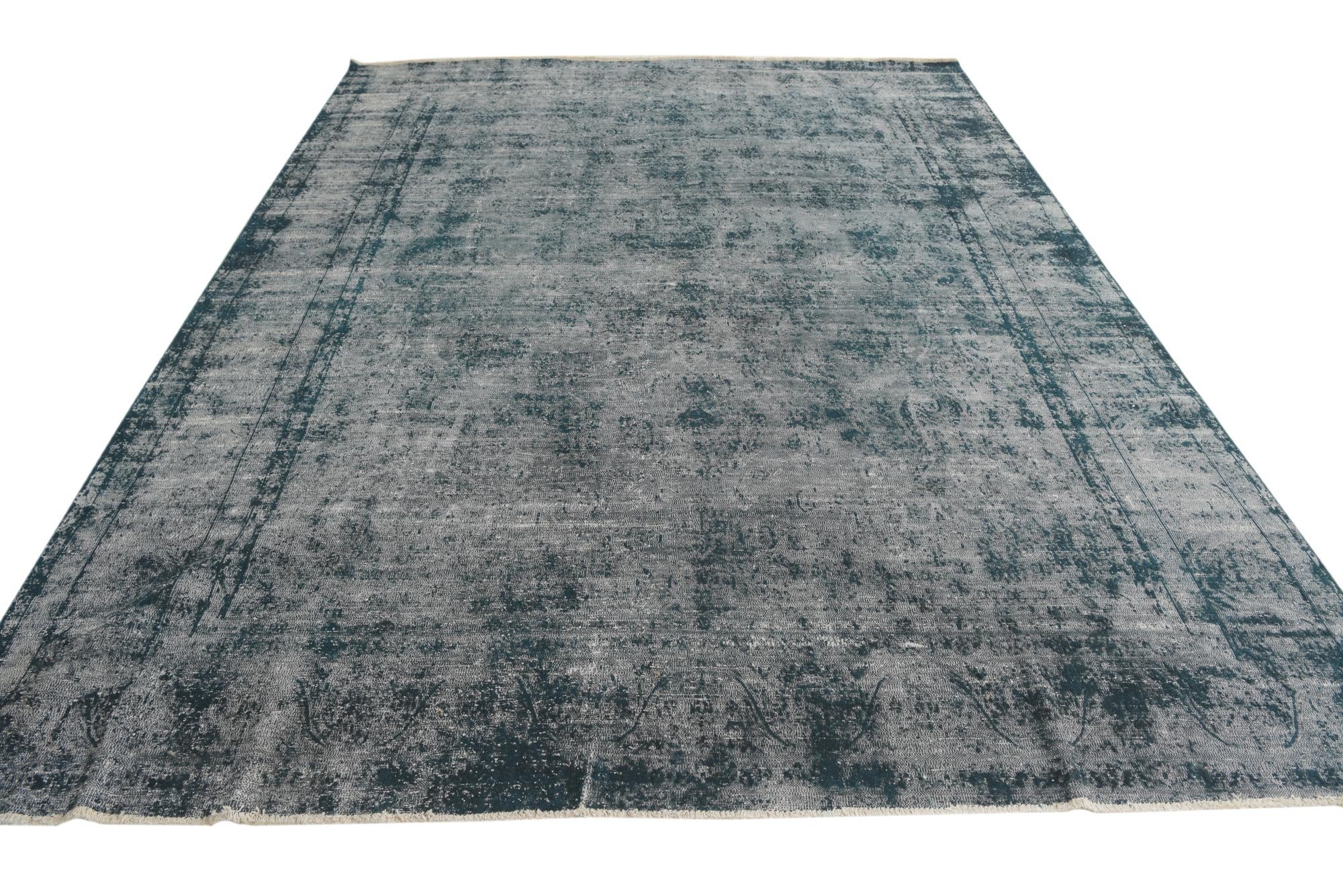 9' 2 x 12' Hand Knotted Ultra Vintage Persian Wool Rug
