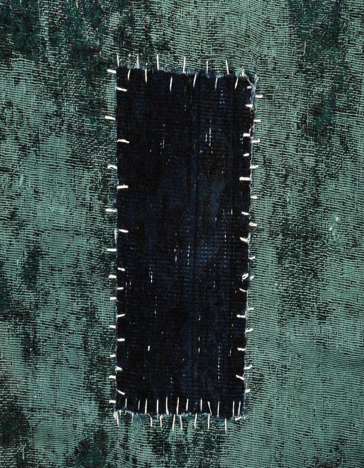 Detail image of 6' 10 x 9' 8  Hand Knotted Ultra Vintage Persian Wool Rug