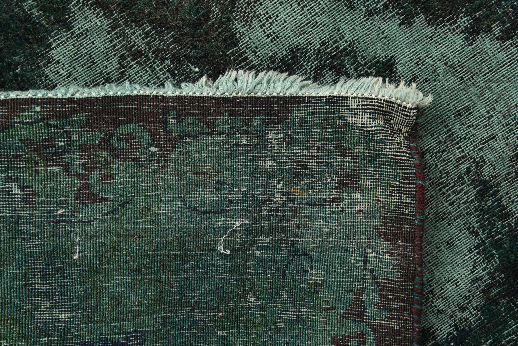 6' 10 x 9' 8 Hand Knotted Ultra Vintage Persian Wool Rug