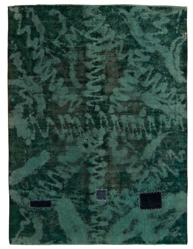 Detail image of 6' 10 x 9' 8 Hand Knotted Ultra Vintage Persian Wool Rug
