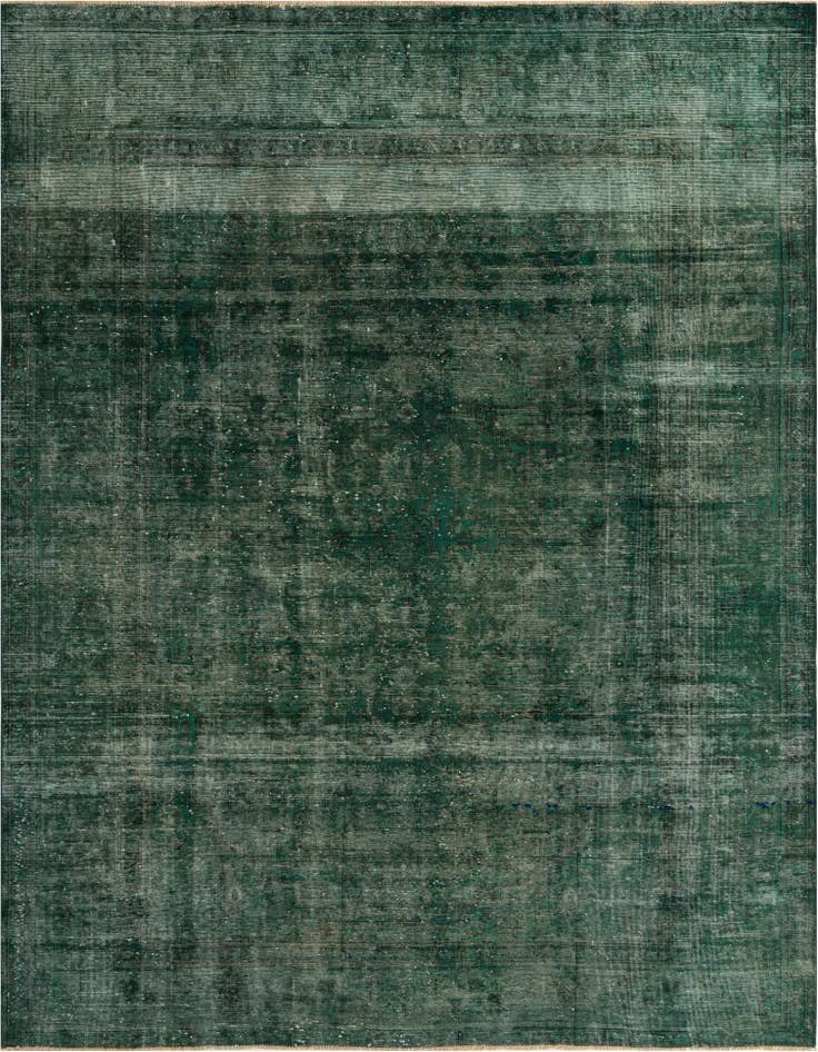 Detail image of 9' 7 x 12' 9 Hand Knotted Ultra Vintage Persian Wool Rug