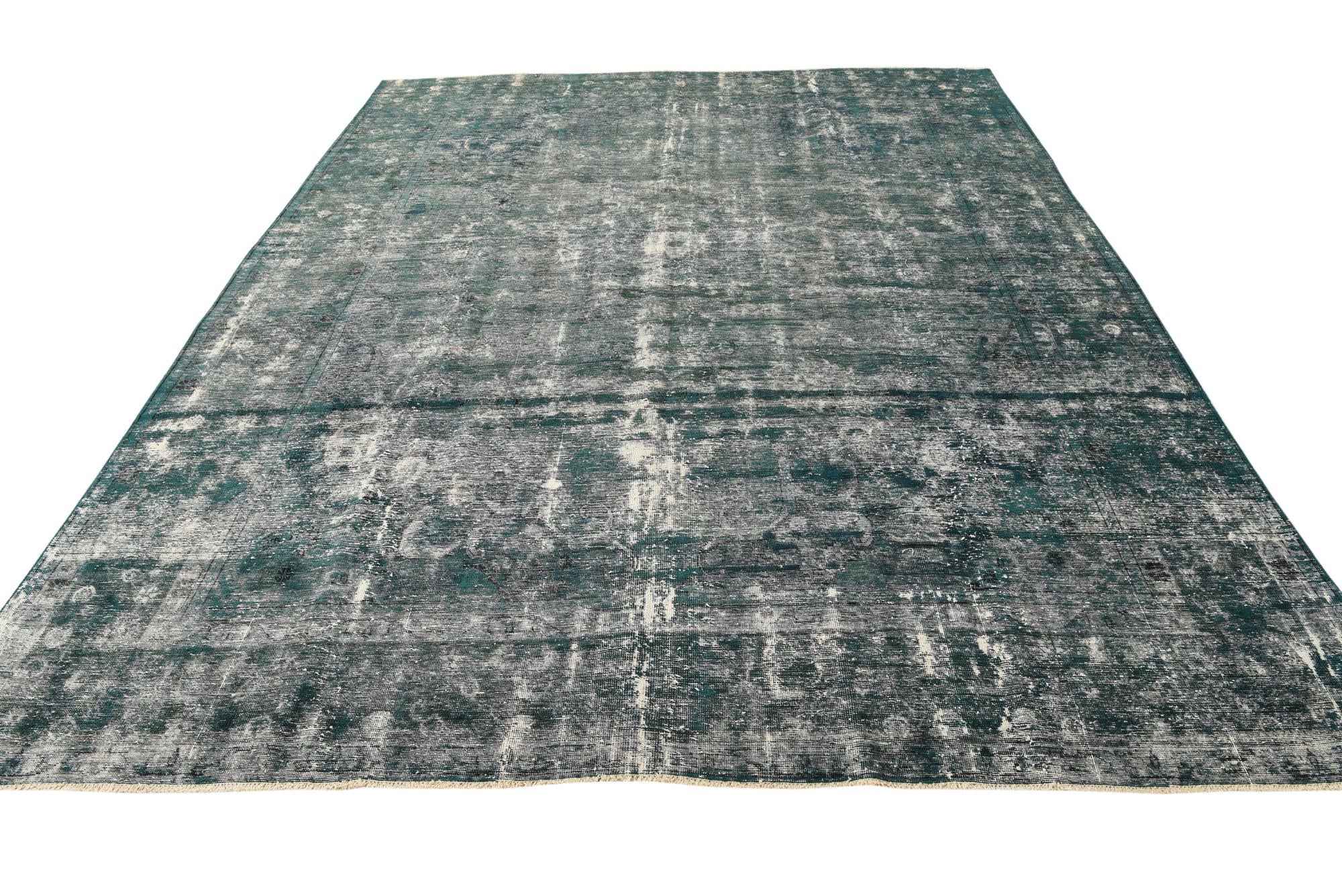 9' 6 x 12' 6 Hand Knotted Ultra Vintage Persian Wool Rug