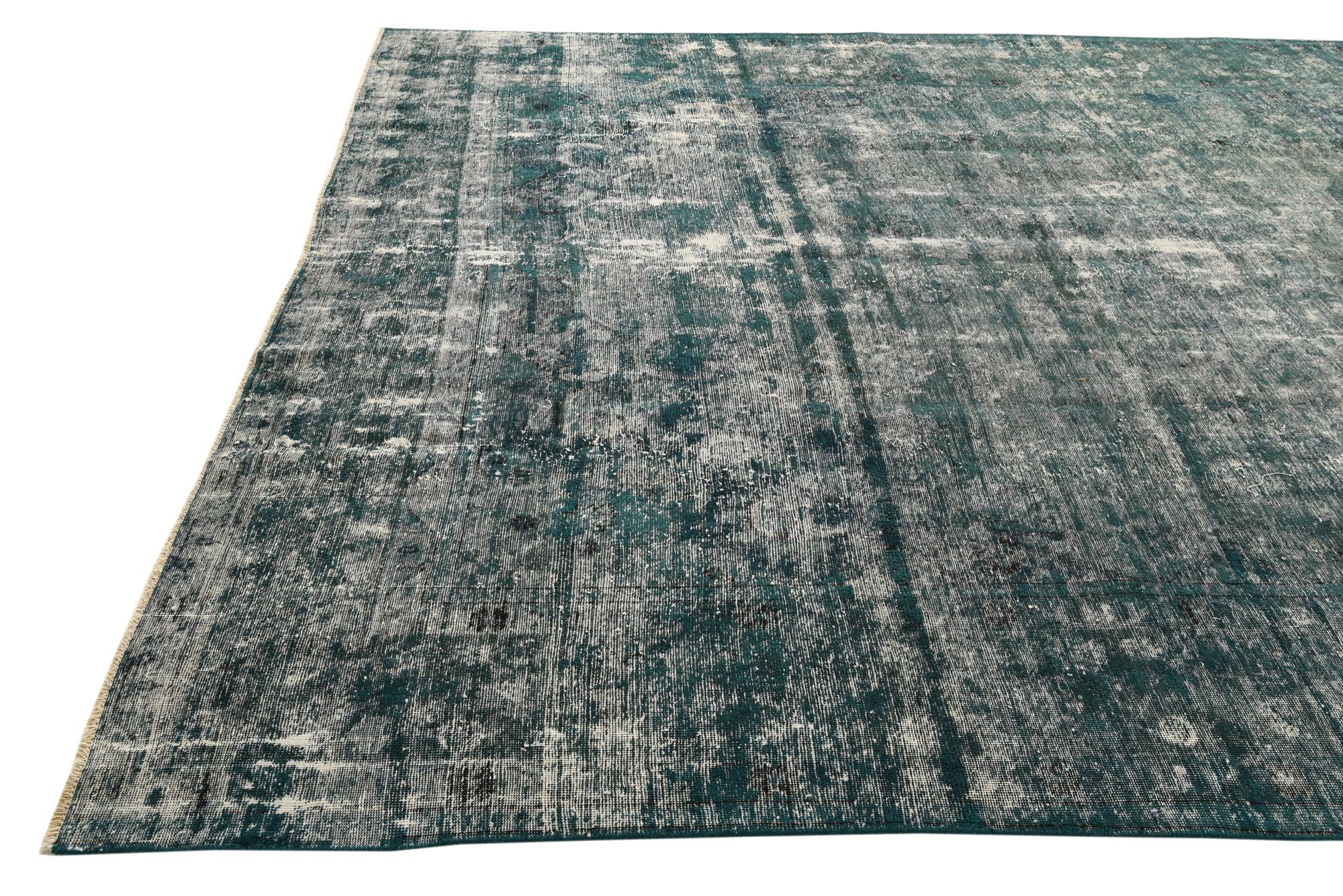 9' 6 x 12' 6 Hand Knotted Ultra Vintage Persian Wool Rug