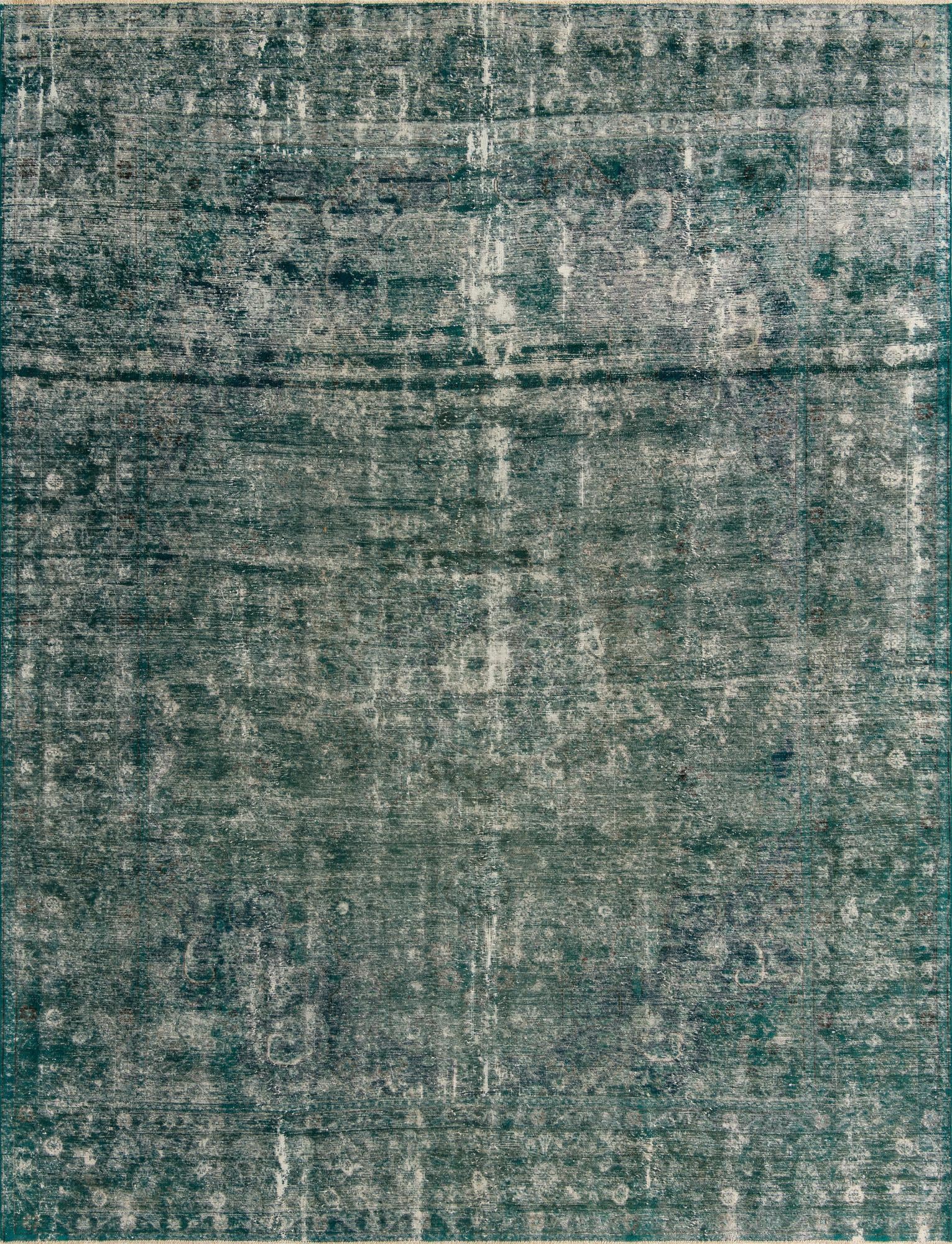 9' 6 x 12' 6 Hand Knotted Ultra Vintage Persian Wool Rug
