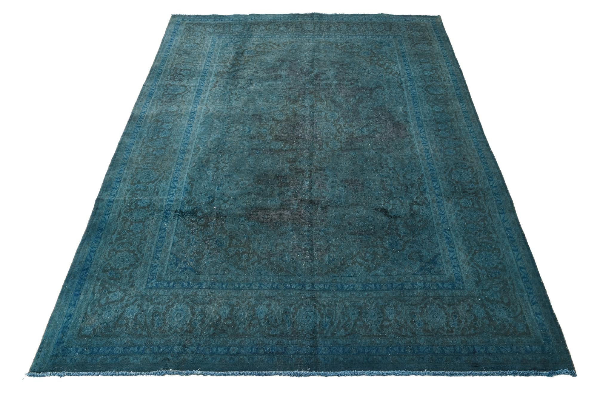 8' x 11' 5 Hand Knotted Ultra Vintage Persian Wool Rug