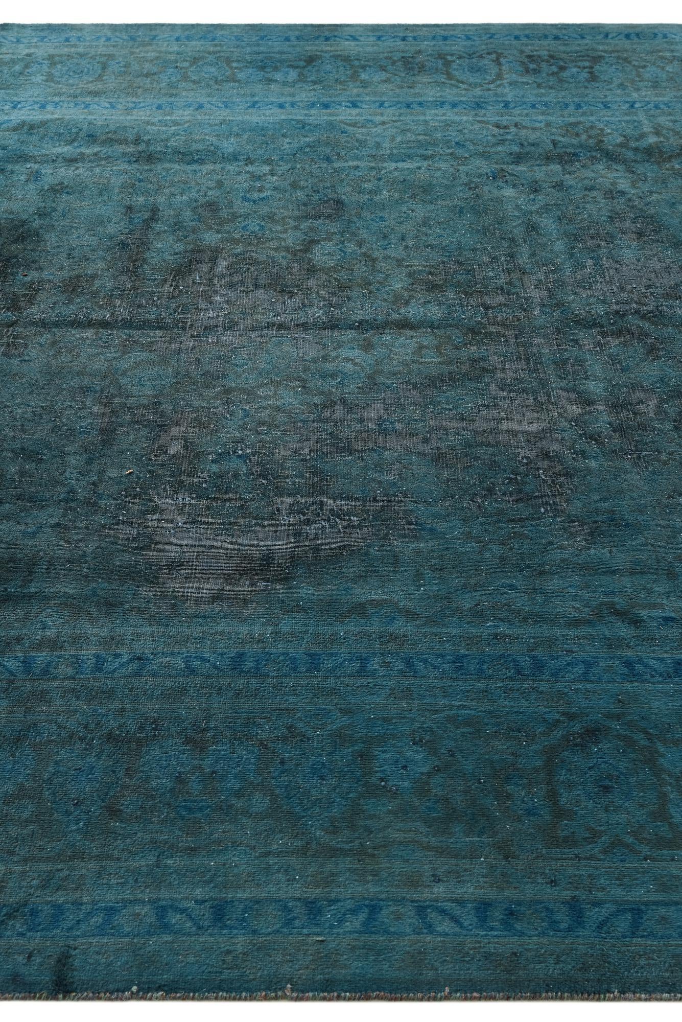 8' x 11' 5 Hand Knotted Ultra Vintage Persian Wool Rug