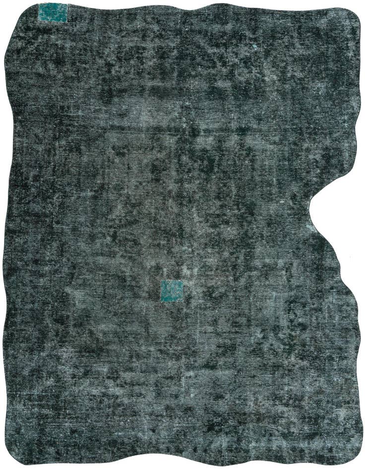 Detail image of 8' 9 x 12' Hand Knotted Ultra Vintage Persian Wool Rug