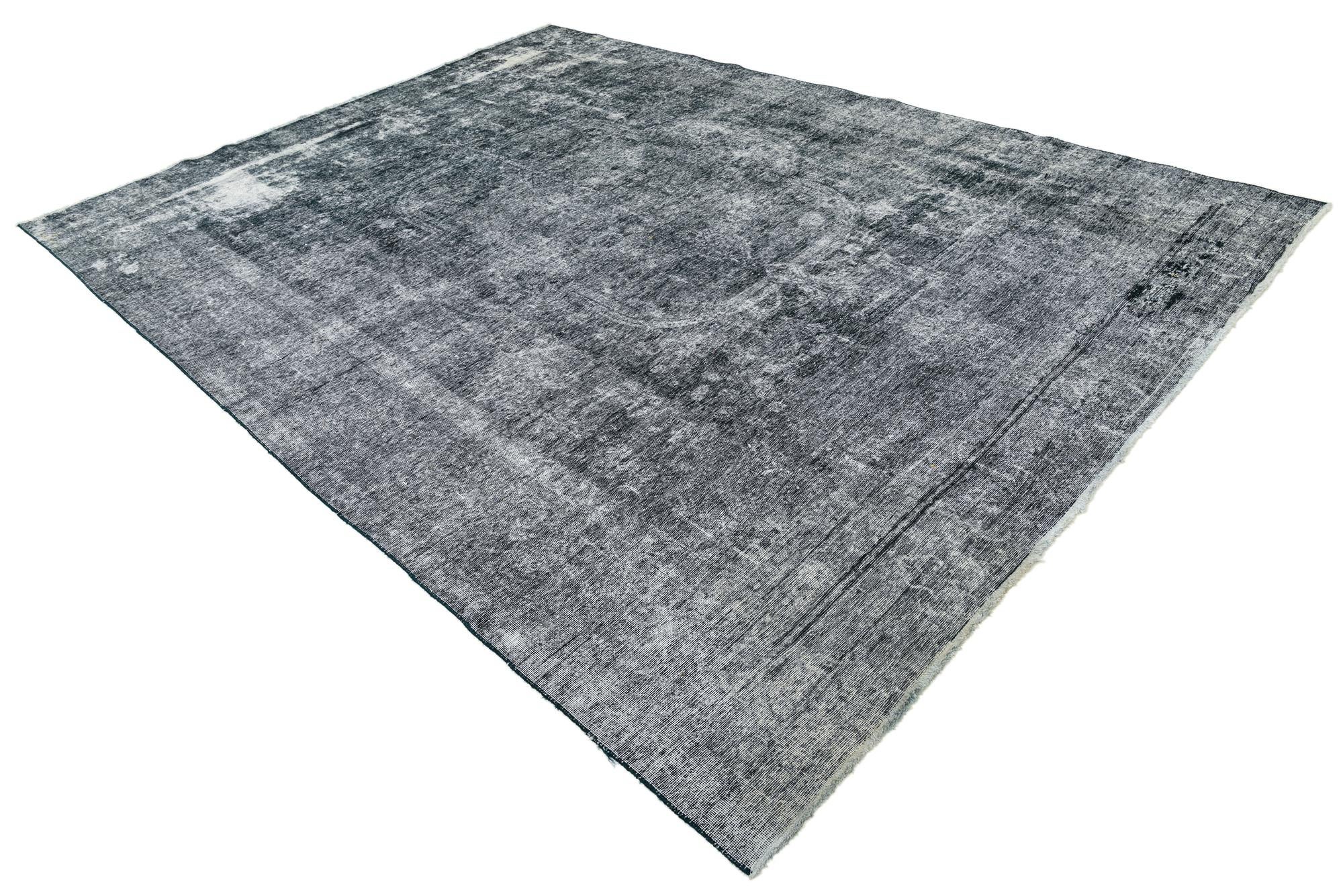 9' x 12' 3 Hand Knotted Ultra Vintage Persian Wool Rug