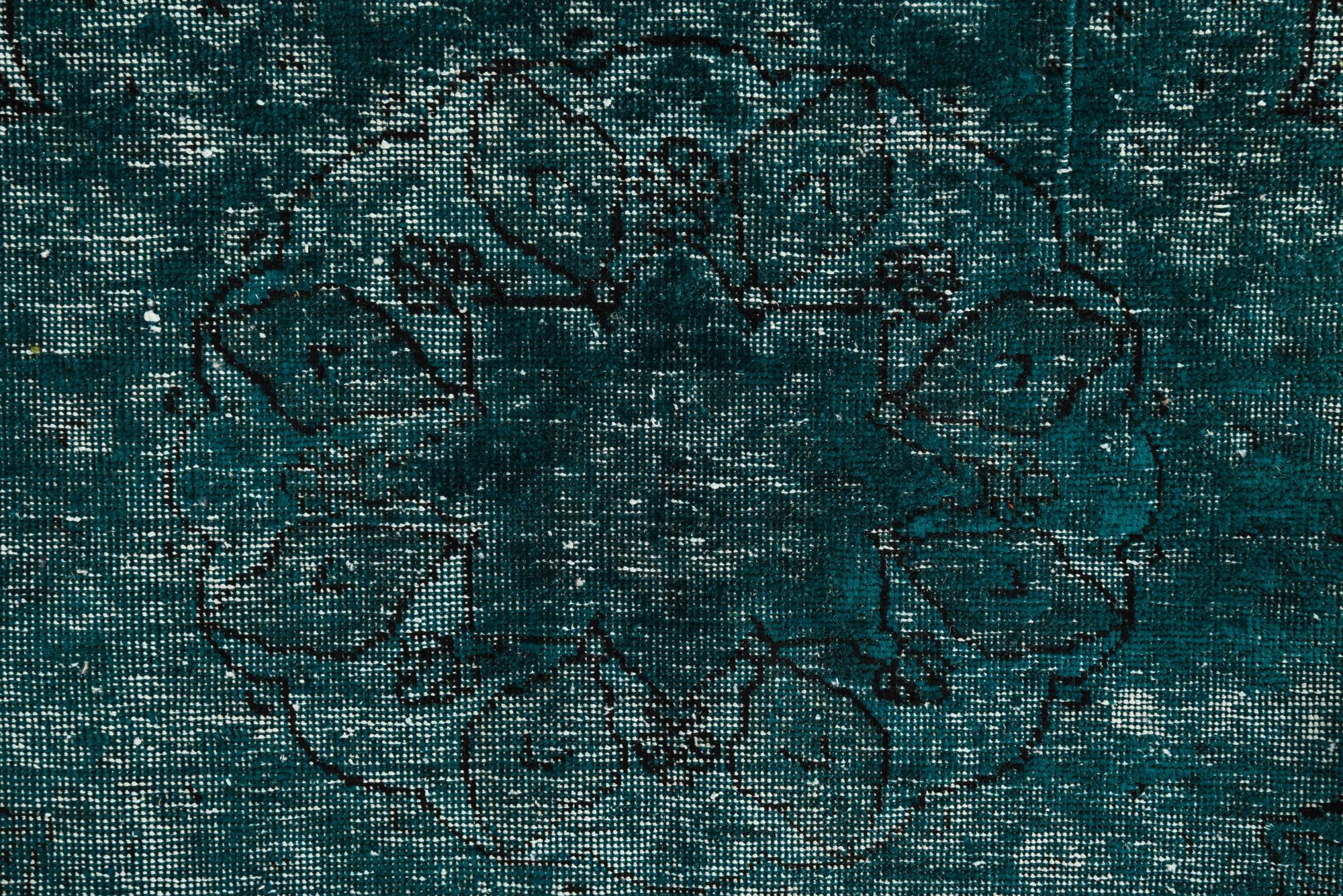 6' 10 x 9' 8 Hand Knotted Ultra Vintage Persian Wool Rug