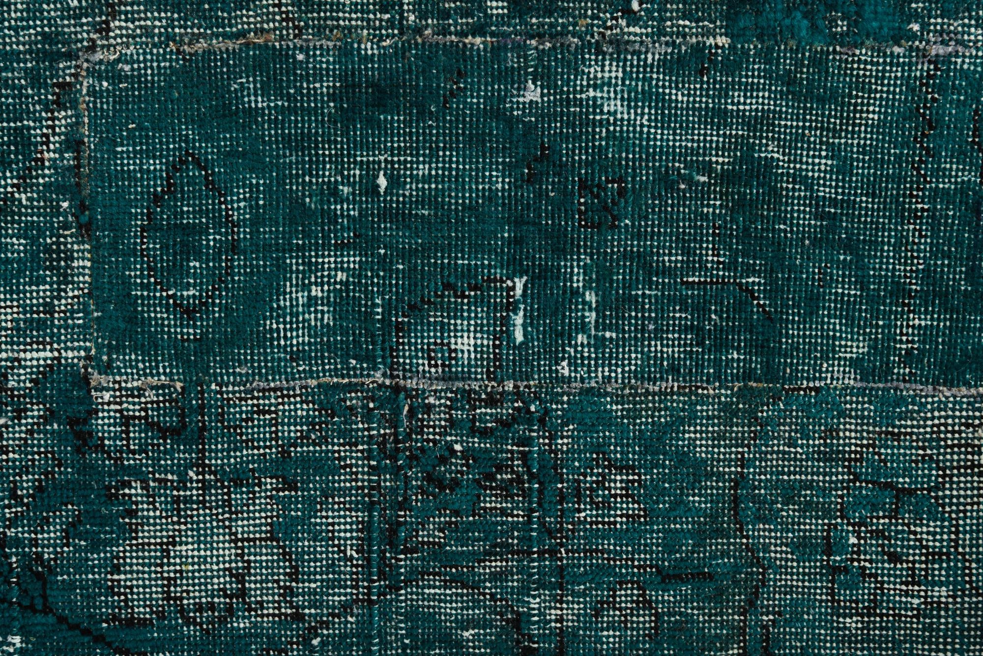 6' 10 x 9' 8 Hand Knotted Ultra Vintage Persian Wool Rug