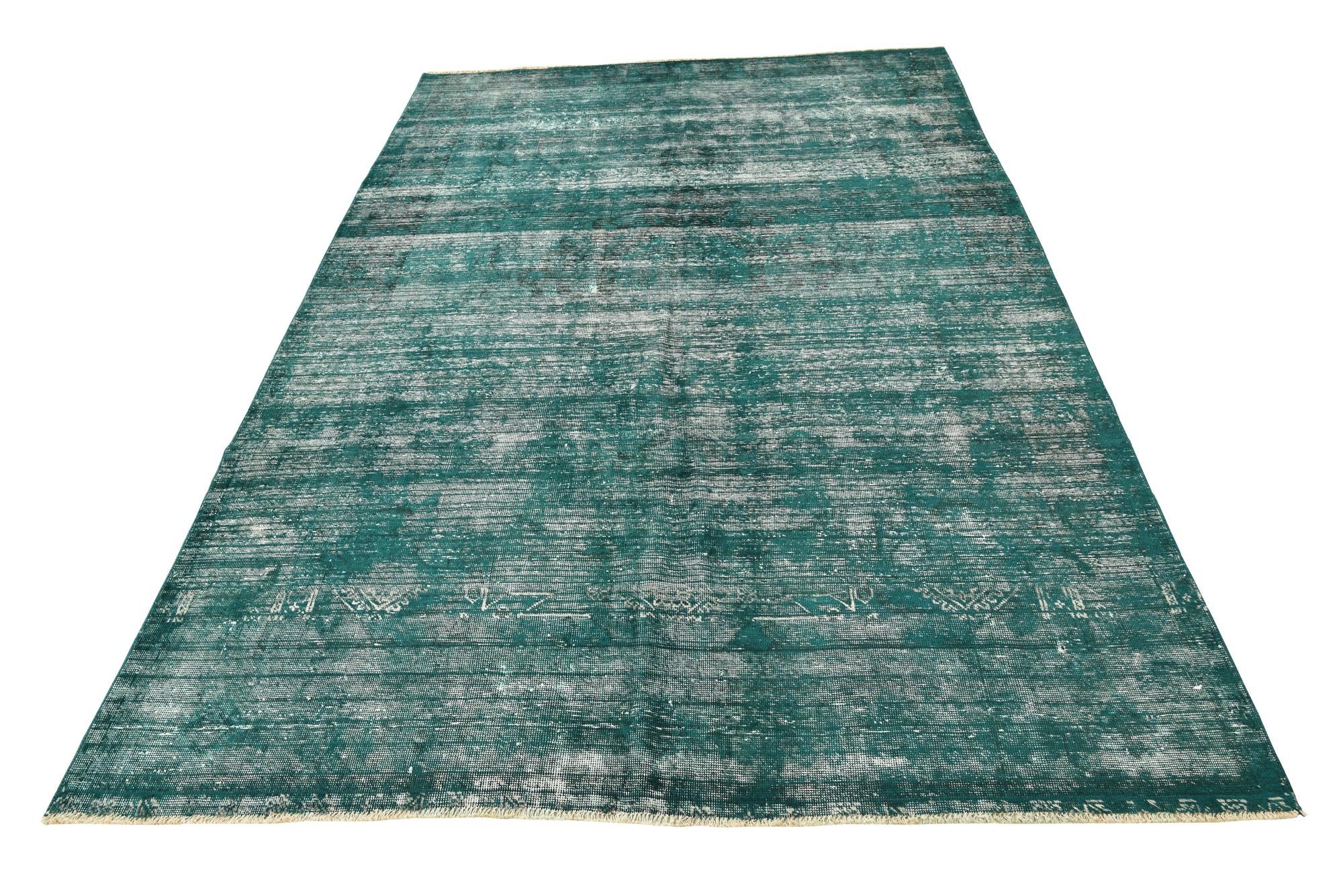 6' 5 x 9' 6 Hand Knotted Ultra Vintage Persian Wool Rug