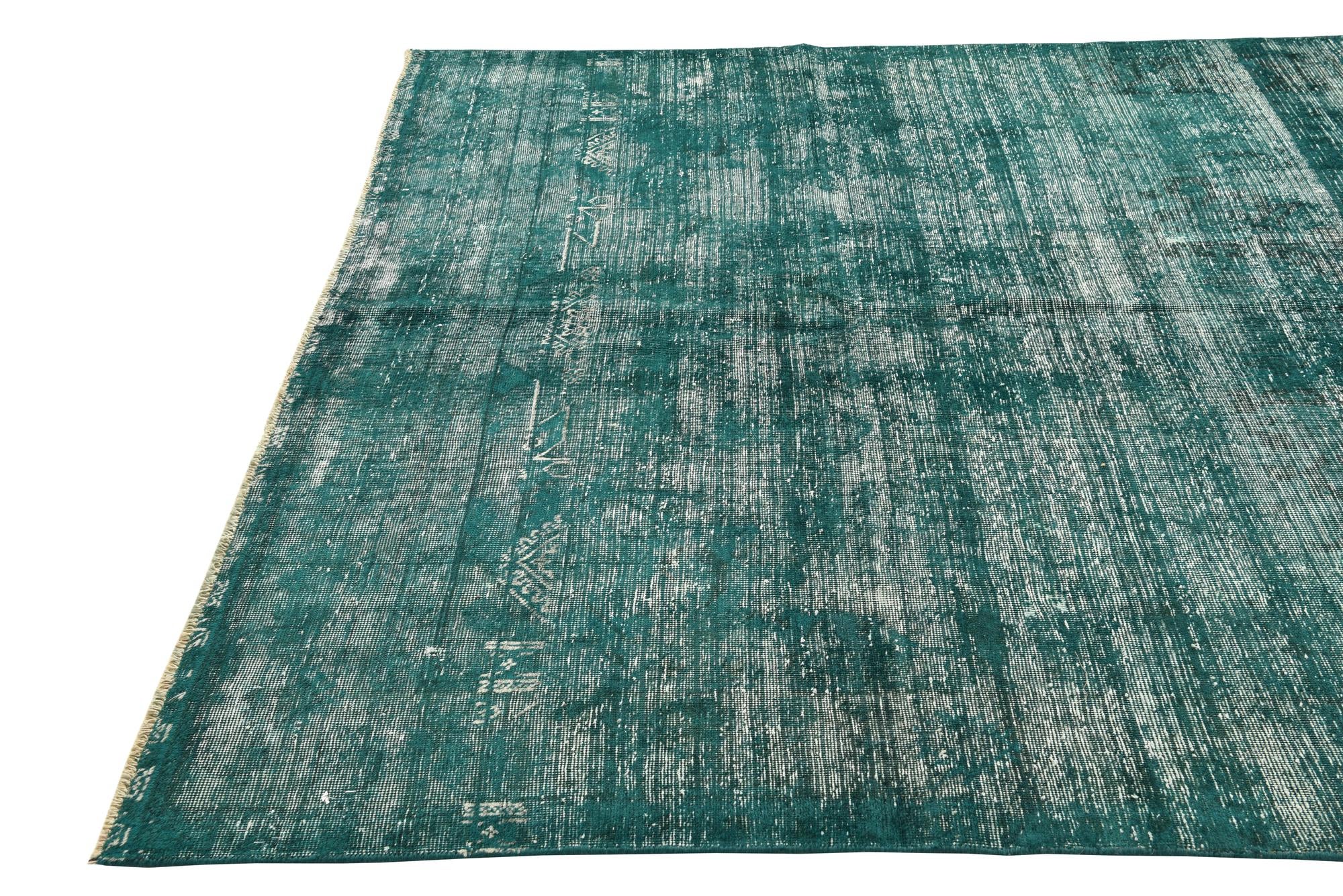 6' 5 x 9' 6 Hand Knotted Ultra Vintage Persian Wool Rug