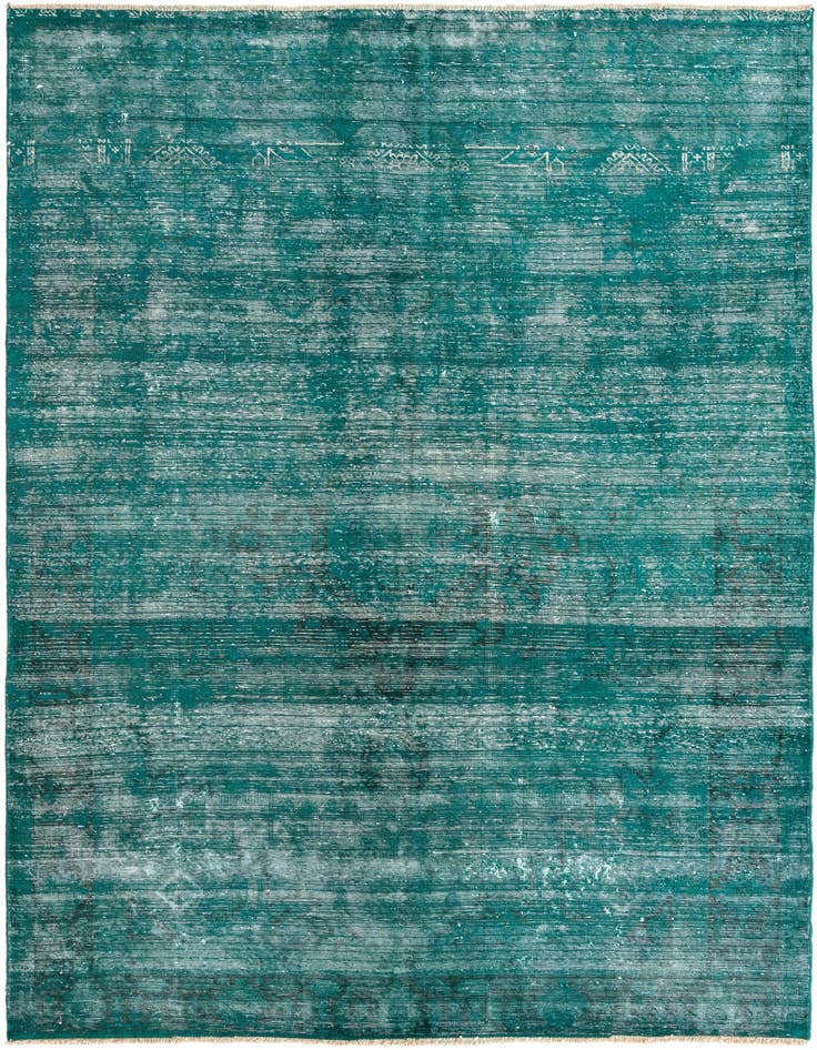 Detail image of 6' 5 x 9' 6 Hand Knotted Ultra Vintage Persian Wool Rug