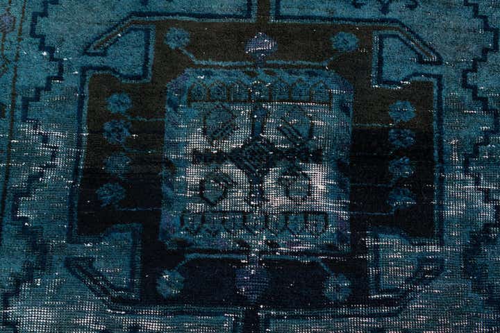 3' 7 x 7' Hand Knotted Ultra Vintage Persian Wool Rug