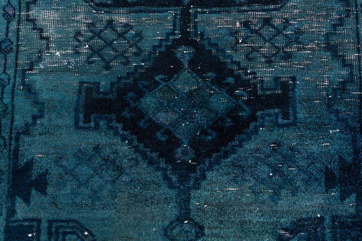 3' 7 x 7' Hand Knotted Ultra Vintage Persian Wool Rug