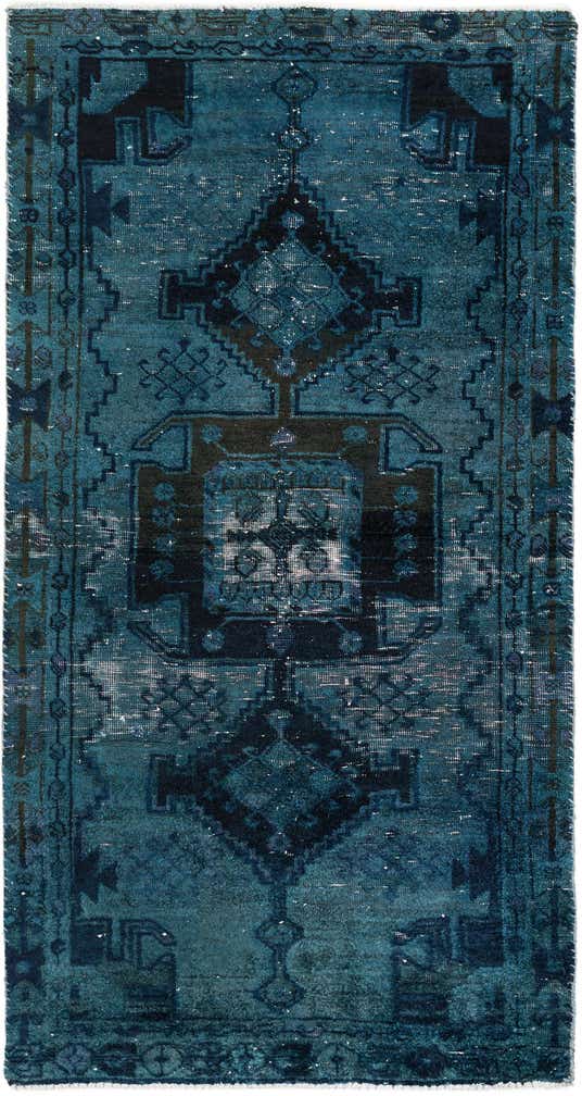 3' 7 x 7' Hand Knotted Ultra Vintage Persian Wool Rug