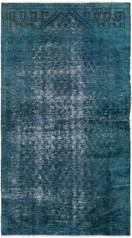 Detail image of 3' 2 x 5' 9 Hand Knotted Ultra Vintage Persian Wool Rug