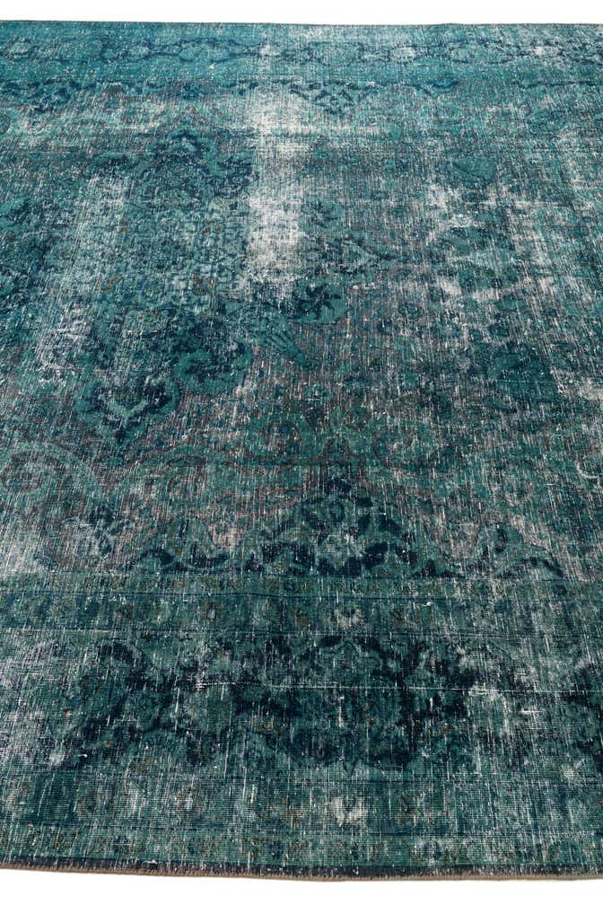 9' 10 x 12' 3 Hand Knotted Ultra Vintage Persian Wool Rug