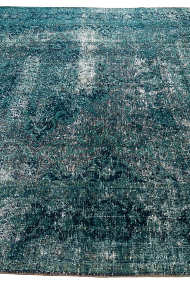 Detail image of 9' 10 x 12' 3 Hand Knotted Ultra Vintage Persian Wool Rug
