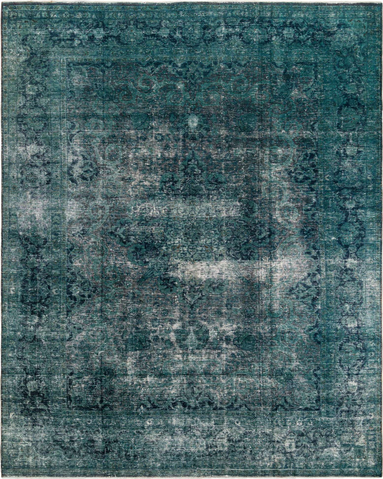 9' 10 x 12' 3 Hand Knotted Ultra Vintage Persian Wool Rug