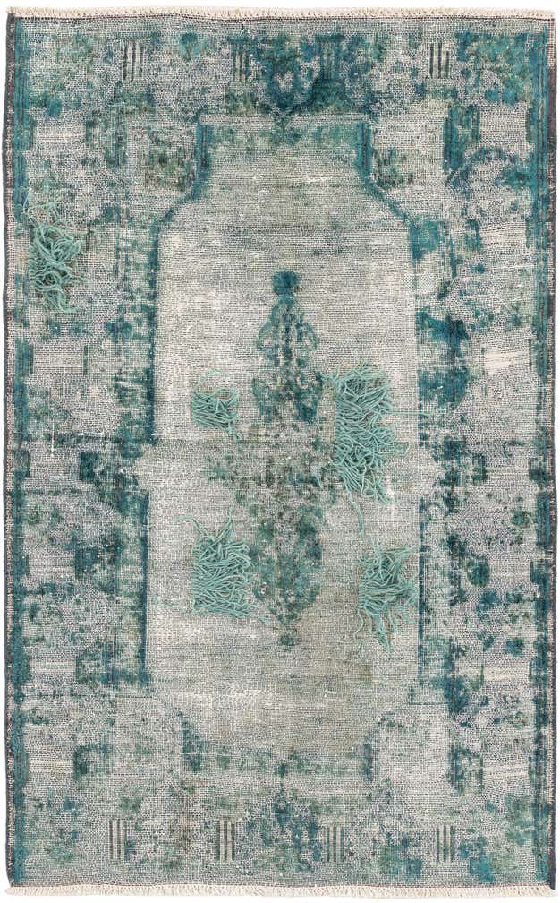 3' x 4' 8 Hand Knotted Ultra Vintage Persian Wool Rug