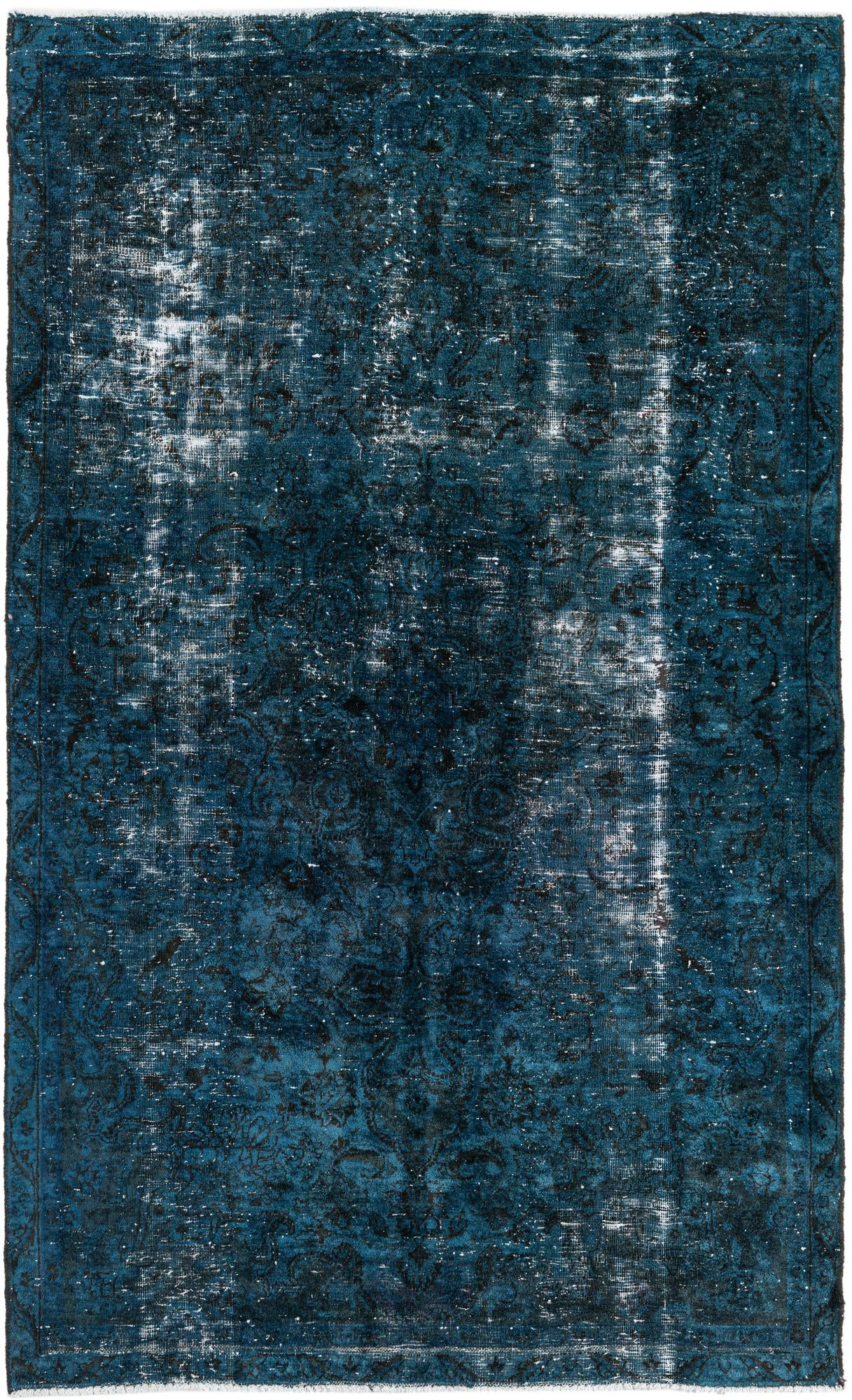 4' 5 x 7' 5 Hand Knotted Ultra Vintage Persian Wool Rug