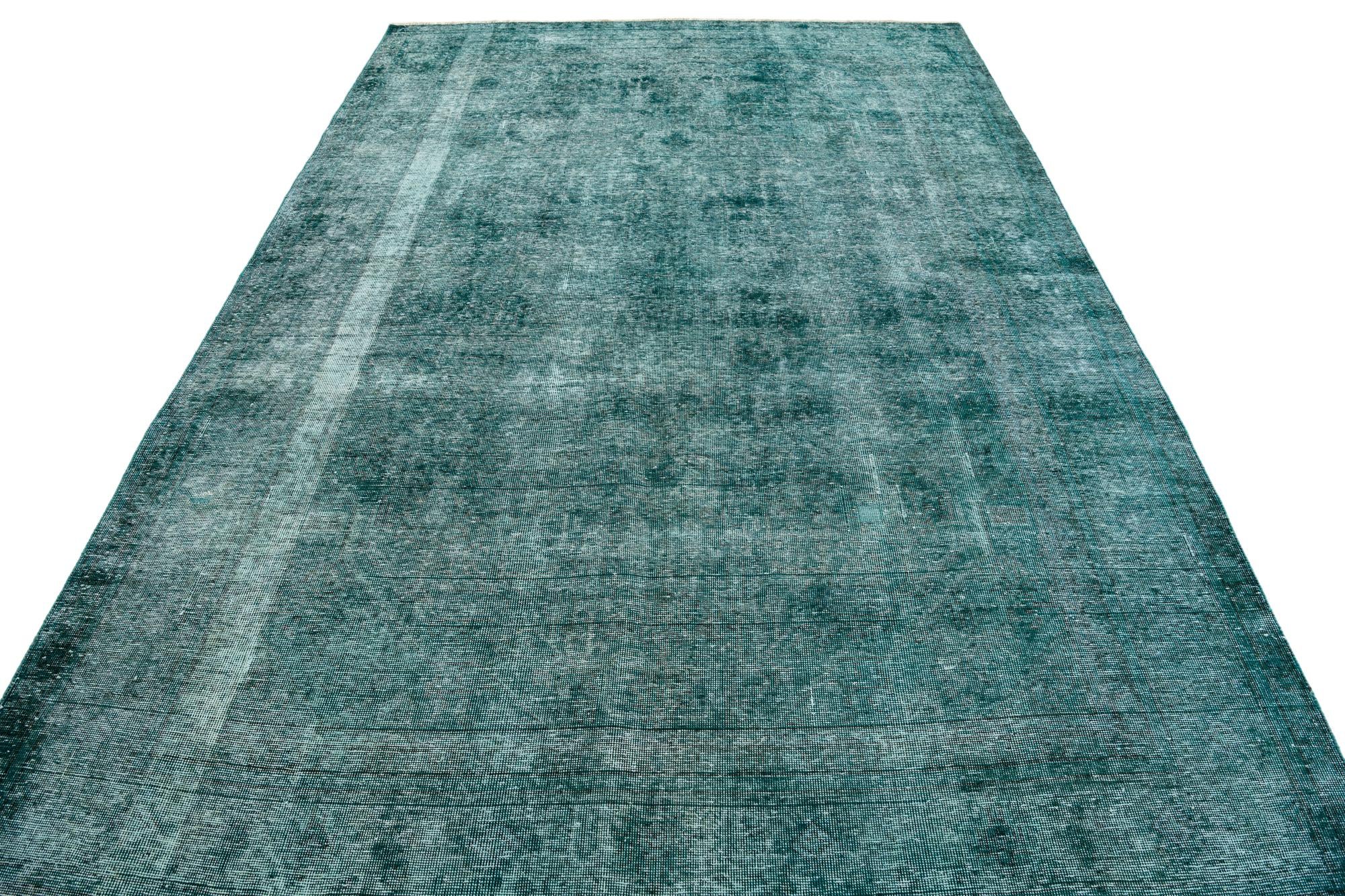 6' 7 x 9' 7 Hand Knotted Ultra Vintage Persian Wool Rug