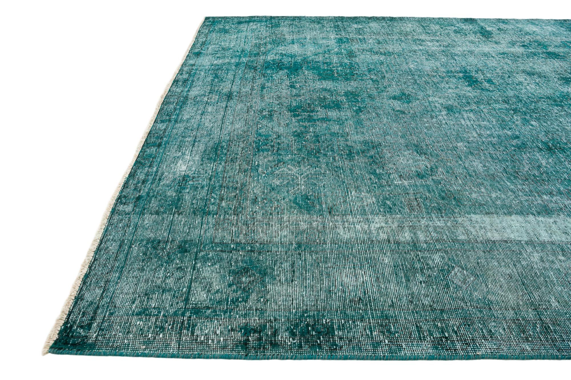 6' 7 x 9' 7 Hand Knotted Ultra Vintage Persian Wool Rug