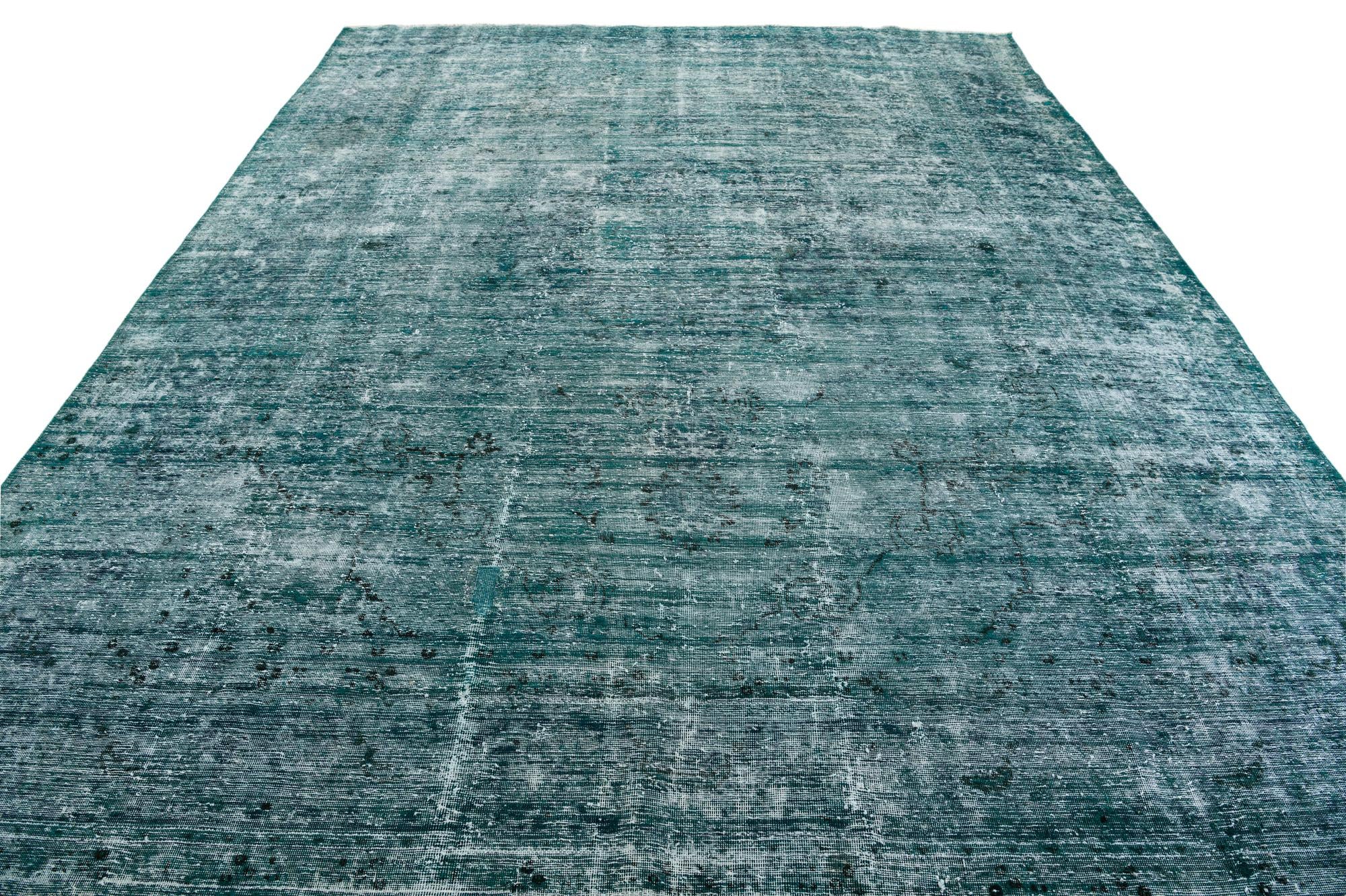 9' 5 x 12' 1 Hand Knotted Ultra Vintage Persian Wool Rug