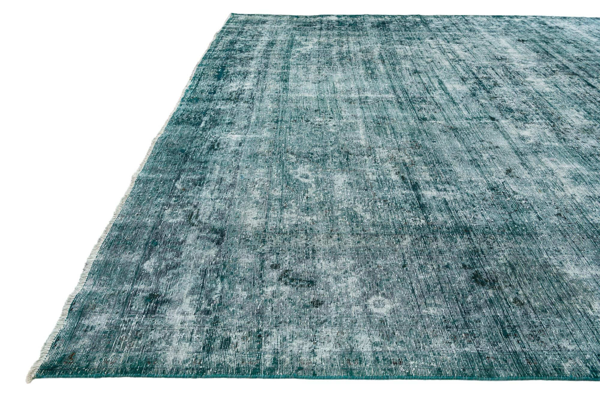 9' 5 x 12' 1 Hand Knotted Ultra Vintage Persian Wool Rug