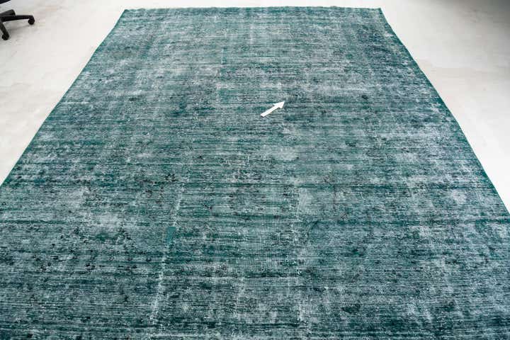 9' 5 x 12' 1 Hand Knotted Ultra Vintage Persian Wool Rug