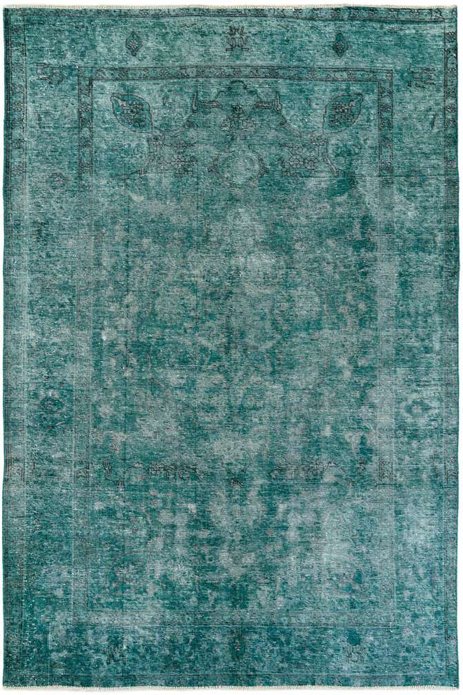 6' 5 x 9' 7 Hand Knotted Ultra Vintage Persian Wool Rug