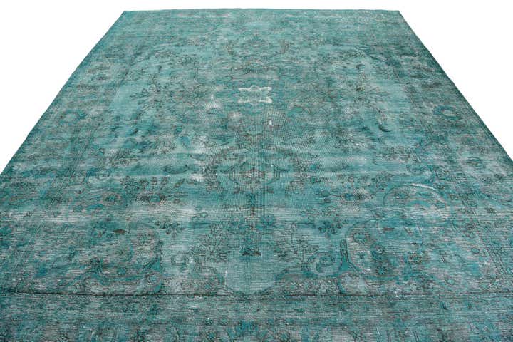 9' 9 x 11' 6 Hand Knotted Ultra Vintage Persian Wool Rug