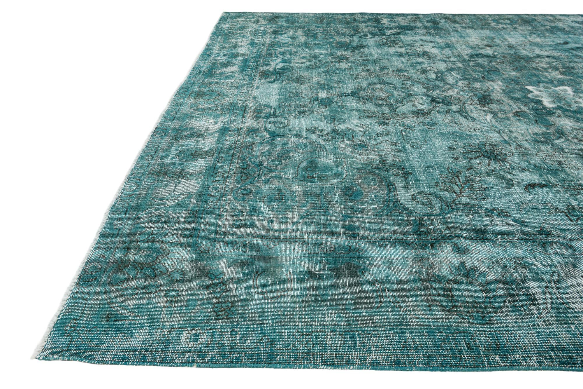 9' 9 x 11' 6 Hand Knotted Ultra Vintage Persian Wool Rug